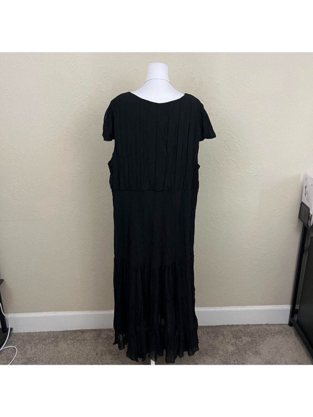 90s plus size goth dark romantic whimsygoth special occasion dress - Picture 4 of 8